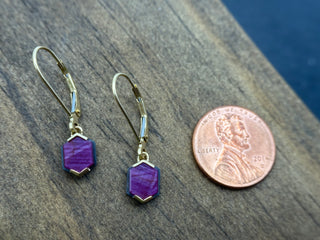 Silk Ruby Hex Dangles