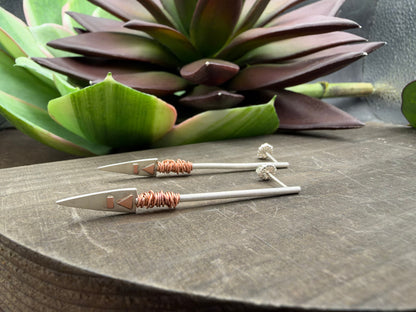 Wolf Princess Spear Earrings