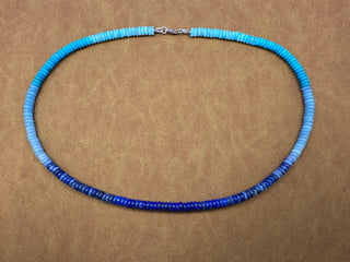 Blue Ombre Beaded Necklace