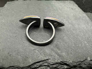 Purple Jade Divide Ring