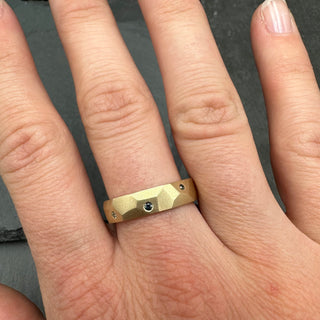 Sapphire Facet Band