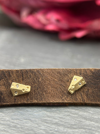 Cheese Wedge Stud
