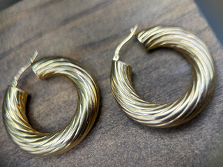Vintage Sunburst Hoops