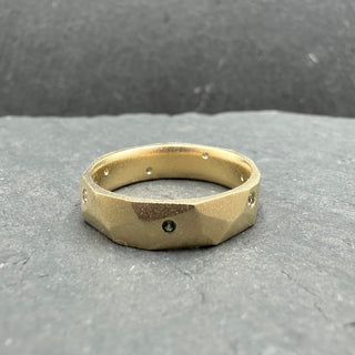 Sapphire Facet Band