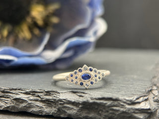 Multi-Sapphire Oval Ring
