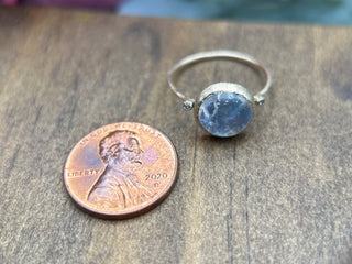 Full Moon Moonstone Ring