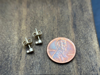 Cognac Sapphire and Diamond Studs