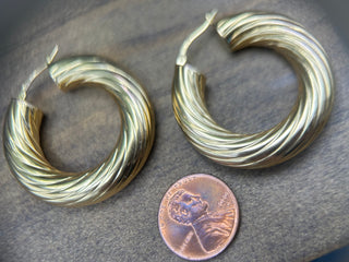 Vintage Sunburst Hoops
