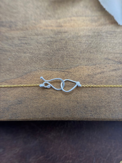 Keshi Pear Drew Drop Necklace -GF