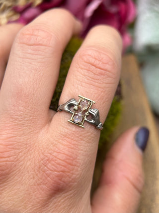 Moonstone Hourglass Ring