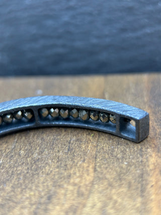Oxidized Silver and Pyrite Cuff
