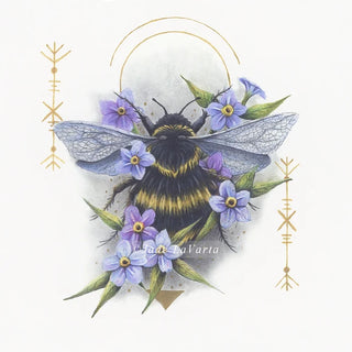 Bumbe Bee + Forget-me-Nots