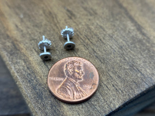 Organic Black Diamond Studs