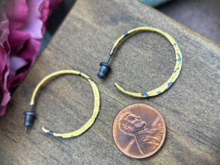 Gold Sickle Hoops