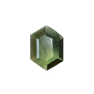 SAP207- Green Portrait Hexagon Sapphire