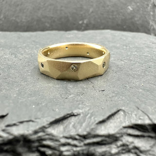 Sapphire Facet Band