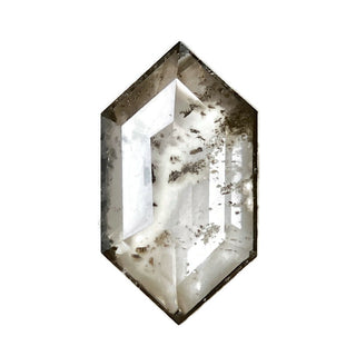 DIA139 Salt & Pepper Elongated Hexagon Lab Diamond