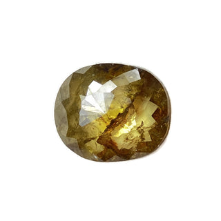 DIA164 Oval Rose Cut Rustic Yellow Diamond