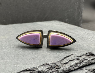 Purple Jade Divide Ring