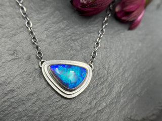Australian Opal Orbit Necklace
