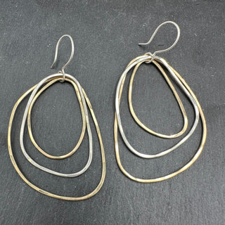Hammered Trio Earrings