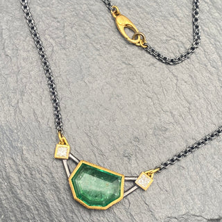 Emerald Shield Necklace