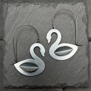 Pop Up Swan Earrings