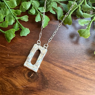 Perfectly Imperfect Rectangle: Sterling Silver