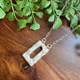 Perfectly Imperfect Rectangle: Sterling Silver
