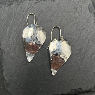 Hammered Drop Earrings