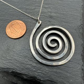 Silver Spiral Pendant