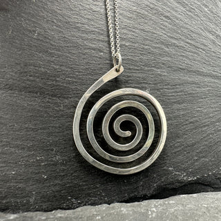 Silver Spiral Pendant