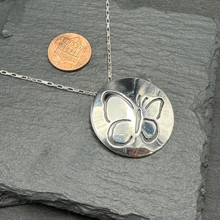 Butterfly Outline Necklace
