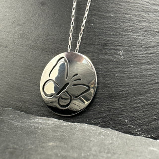 Butterfly Outline Necklace