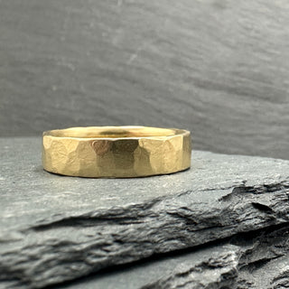 Hammered Gold Band
