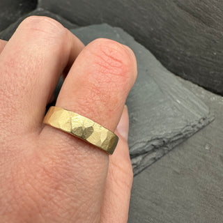 Hammered Gold Band