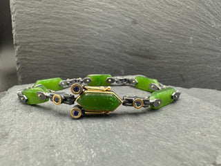 Hinged Jade Tablet Bracelet