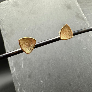 Curved Triangle Earrings