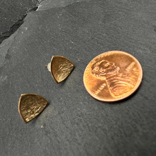 Curved Triangle Earrings
