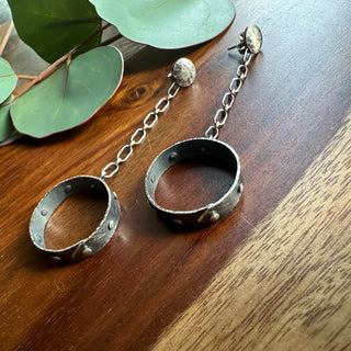 Riveted Ring Earring