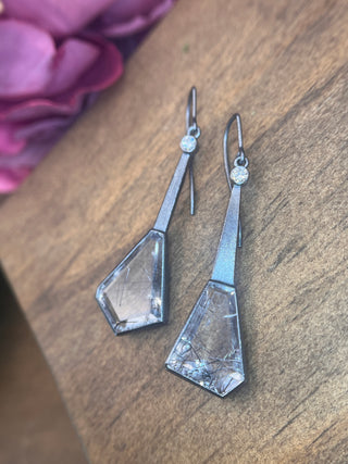 Quartz Prism Dangles