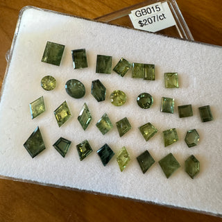 GB015: Olive Green Sapphires