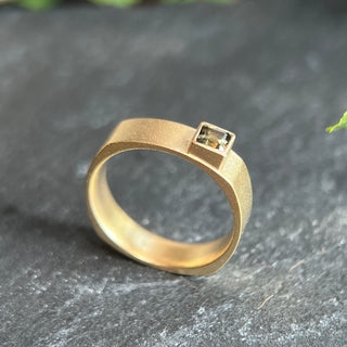 Squared Sapphire Band