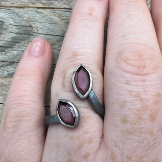 Garnet Bypass Ring