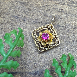 Floral Ruby Charm