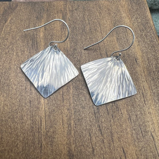 Hammered Fan Earrings