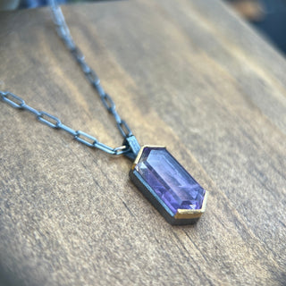 Amethyst Tablet Pendant