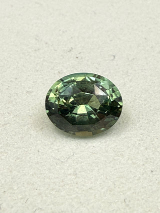 SAP224 Green Oval Sapphire