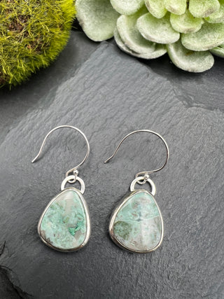 White River Turquoise Dangle Earrings