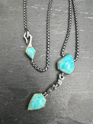 Gobi Turquoise Hinge Necklace
